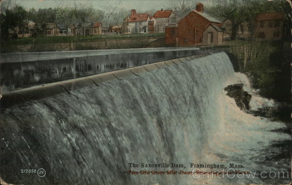 The Saxonville Dam Framingham Massachusetts