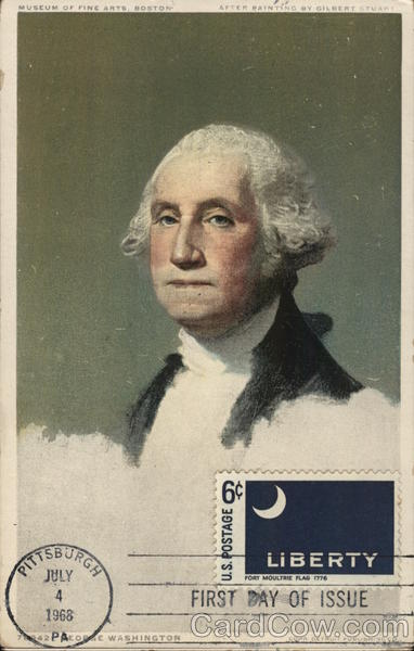 Unfinished Portrait of George Waashington by Gilbert Stuart
