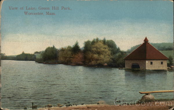View of Lake, Green Hill Park Worcester Massachusetts