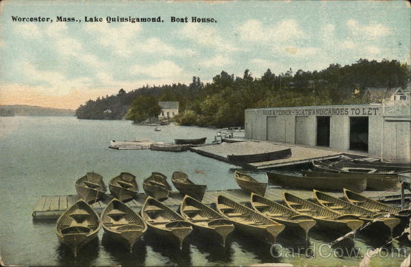 Boat House, Lake Quinsigamond Worcester Massachusetts