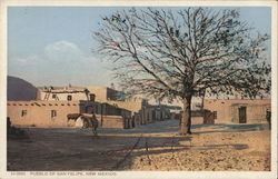 View of Pueblo San Felipe Pueblo, NM Postcard Postcard Postcard