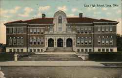 Lima High School Postcard