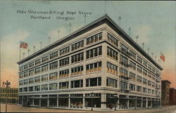 Olds Wortman & King Department Store Postcard