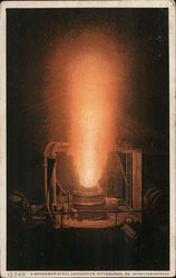 A Bessemer Steel Converter Postcard