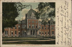 Crawford County Court House Meadville, PA Postcard Postcard Postcard