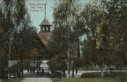 Spring House, City Park Postcard