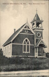 New Methodist Church North Brooksville, ME Postcard Postcard Postcard