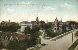 Bird's Eye View of University Grounds Postcard