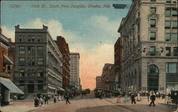 Sixteenth Street, South from Douglas Omaha, NE Postcard Postcard Postcard