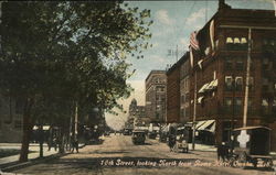 Sixteen Street, looking North from Rome Hotel Omaha, NE Postcard Postcard Postcard