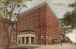 Leland Hotel Springfield, IL Postcard Postcard Postcard