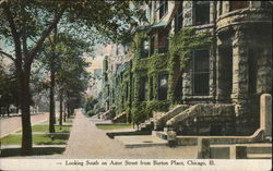 Looking South on Astor Street from Burton Place Postcard