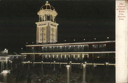 Casino at Night, White City Denver, CO Postcard Postcard Postcard