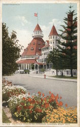 Hotel del Coronado - Entrance Postcard