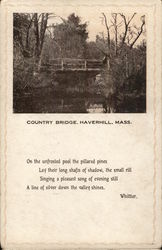 Country Bridge Haverhill, MA Postcard Postcard Postcard