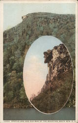 Profile Lake and Old Man of the Mountain Franconia, NH Postcard Postcard Postcard