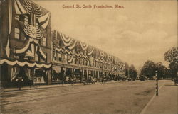 Concord Street Framingham, MA Postcard Postcard Postcard