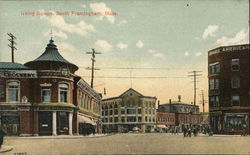 Irving Square Framingham, MA Postcard Postcard Postcard