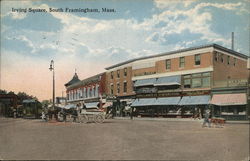 Irving Square Framingham, MA Postcard Postcard Postcard
