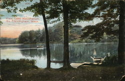 View, Lake Waushakum Framingham, MA Postcard Postcard Postcard