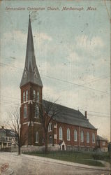 Immaculate Conception Church Marlborough, MA Postcard Postcard Postcard