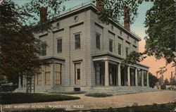 Art Museum School Worcester, MA Postcard Postcard Postcard