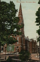 Trinity Church Worcester, MA Postcard Postcard Postcard