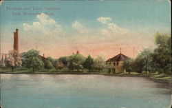 Pavilion and Lake, Institute Park Pavilion and Lake, Institute Park