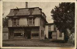 Store and Residence of R.G. Foster Postcard