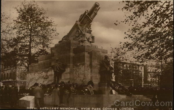 Royal Artillery Memorial, Hyde Park Corner London England