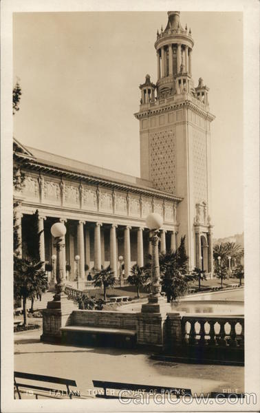 Italian Tower, Court of Palms 1915 Panama-Pacific Exposition