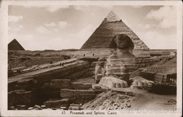 Pyramids and Sphinx Cairo Egypt Africa
