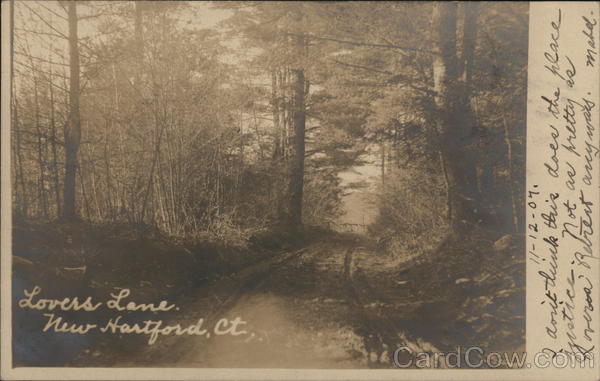 Lovers Lane New Hartford Connecticut