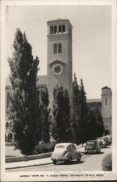 Murray Views No. 71. Clock Tower, University of W.A. Perth Washington Australia