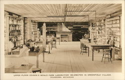 Upper Floor Edison's Menlo Park Laboratory Re-erected in Greenfield Village Dearborn, MI Postcard Postcard Postcard
