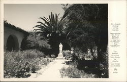 St. Joseph Statue in the Garden, The Mother Mission San Diego de Alcala St. Joseph Statue in the Garden, The Mother Mission San Diego de Alcala