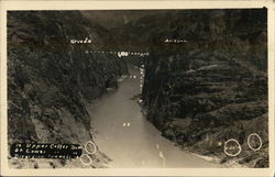 Upper Coffer Dam Diversion Tunnels Arizona Postcard Postcard Postcard