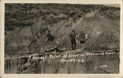 A Natural Pulpit of Stone in the Petrified Forest Postcard