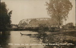 View on the Kokosing Fredericktown, OH Postcard Postcard Postcard