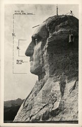 George Washington, Mount Rushmore Memorial Black Hills, SD Postcard Postcard Postcard