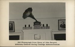Old Phonograph Boston, MA Postcard Postcard Postcard