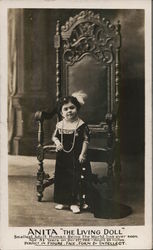 Anita, The Living Doll Little People (Dwarfs) Postcard Postcard Postcard
