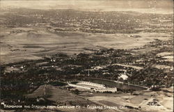 Broadmoor and Stadium from Cheyenne Mt. Postcard