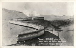 Luxury ":Daylight" Gives Itself a Novel Twist Railroad (Scenic) Postcard Postcard Postcard