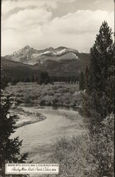 Baker Mountain & Colorado River Postcard