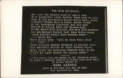 Statue of Liberty Plaque Statue of Liberty Plaque