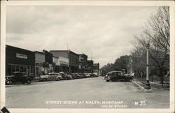 Street Scene at Malta Postcard