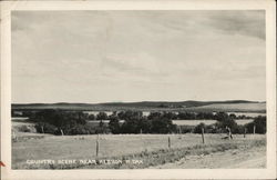 Country Scene Near Hebron North Dakota Postcard Postcard Postcard