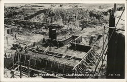 Jim Woodruff Dam Construction Postcard