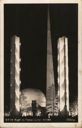Night in Theme Center New York, NY 1939 NY World's Fair Postcard Postcard Postcard